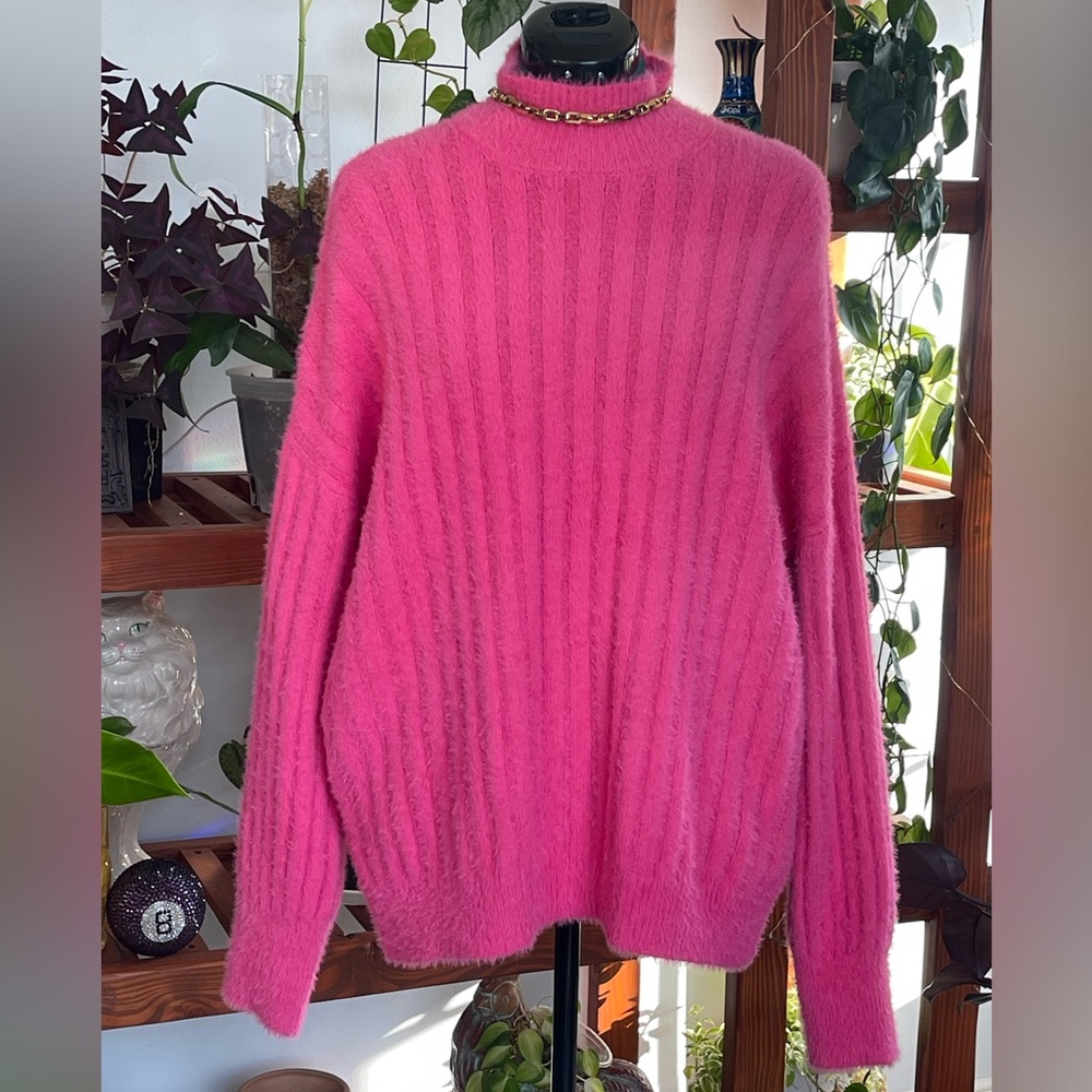 Fuzzy pink Jessica Simpson sweater